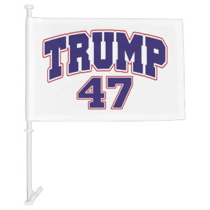 Donald Trump 47 Car Flag