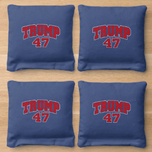 Donald Trump 47 Cornhole Bags