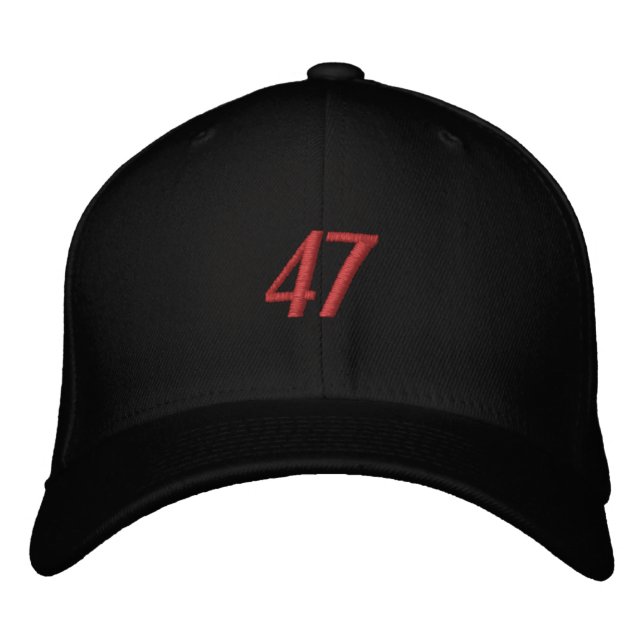 Donald Trump 47 Embroidered Baseball Cap (Front)