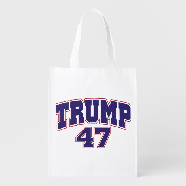 Donald Trump 47 Grocery Bag (Front)