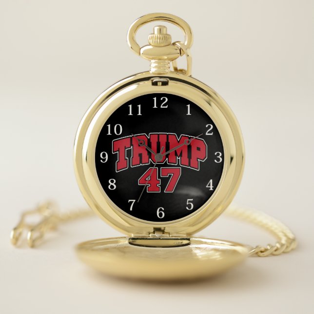 Donald Trump 47 Pocket Watch (Inside)