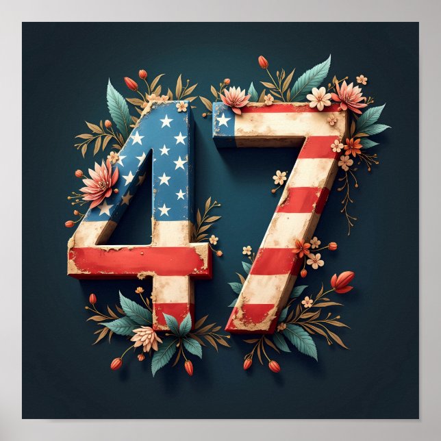 Donald Trump 47 Poster (Front)