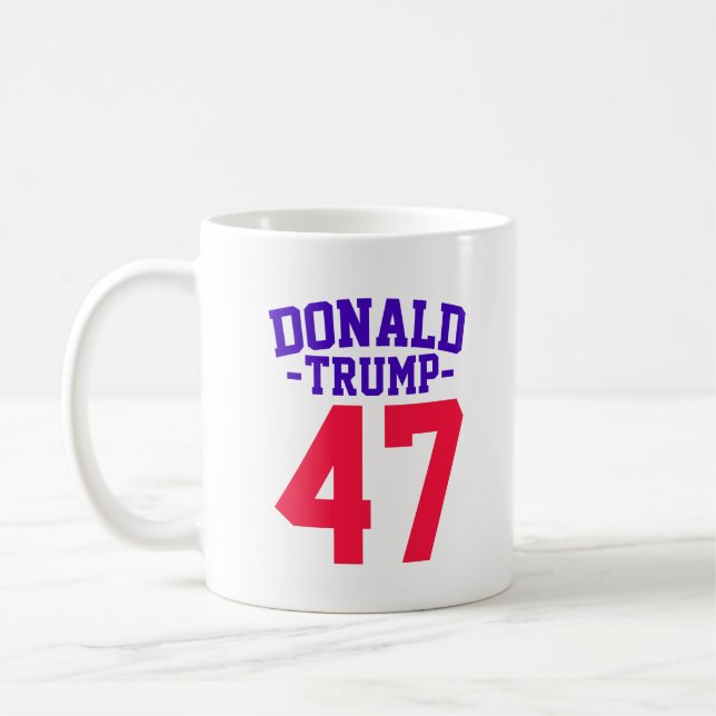 Donald Trump 47 Presidential Election 2024 Coffee Mug (Left)