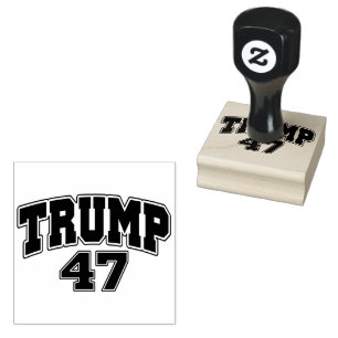 Donald Trump 47 Rubber Stamp