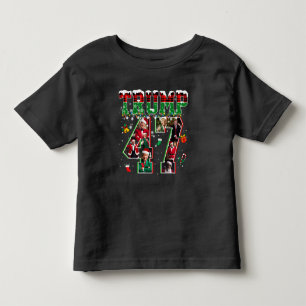 Donald Trump 47th President 2024 Christmas Santa Toddler T-shirt