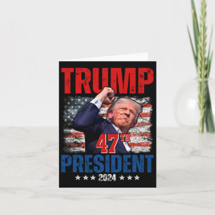 Donald Trump 47th President 2024 Trump Inauguratio Card