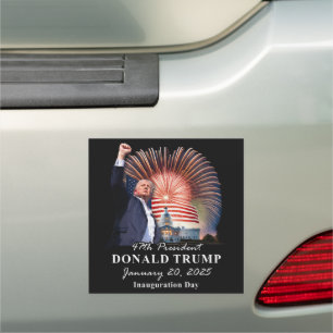 Donald Trump 47th President Inauguration Day Car Magnet