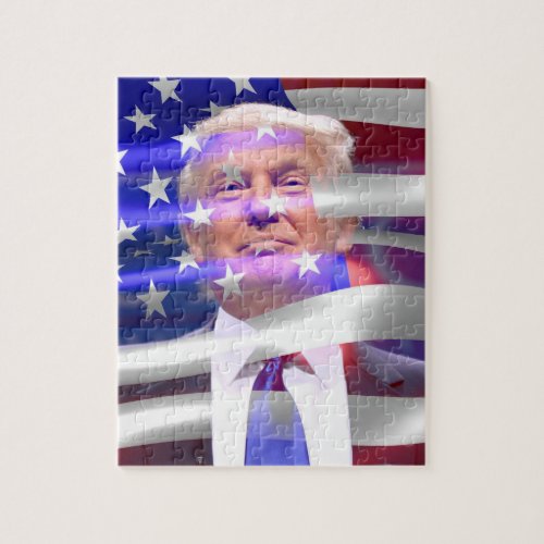 Donald Trump 8x10 Photo Puzzle with Gift Box
