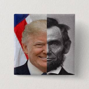Donald Trump Abraham Lincoln Button