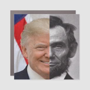 Donald Trump Abraham Lincoln Car Magnet