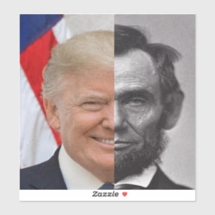Donald Trump Abraham Lincoln Sticker
