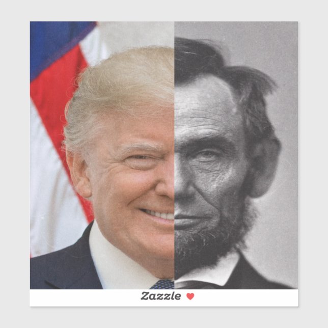 Donald Trump Abraham Lincoln Sticker (Sheet)