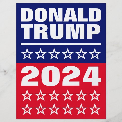 Donald Trump American 2024 Presidential Elections Flyer