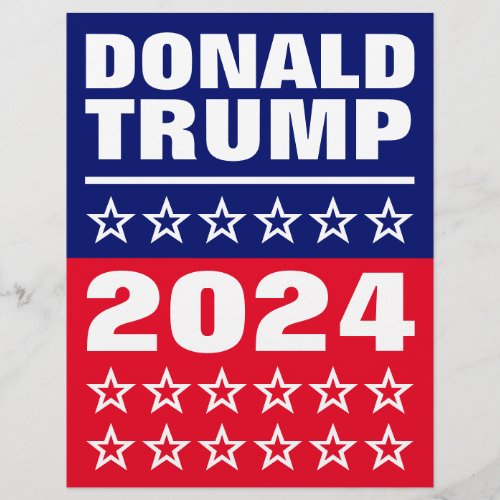 Donald Trump American 2024 Presidential Elections Flyer