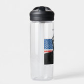 Donald Trump American Flag Custom Text CamelBak Water Bottle (Front)