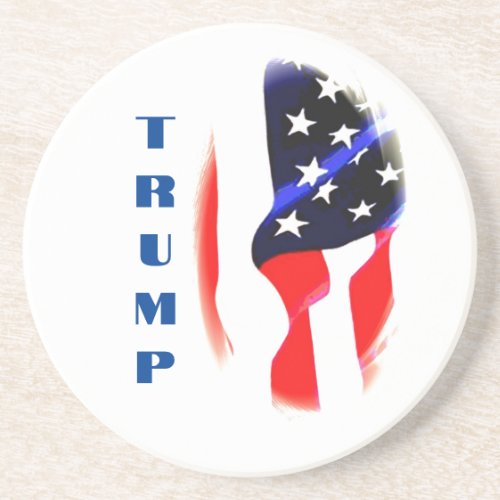 Donald Trump American Flag Pop Art  Coaster