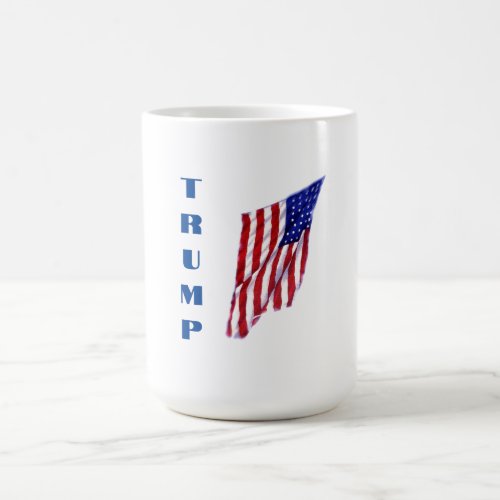 Donald Trump American Flag Pop Art  Coffee Mug