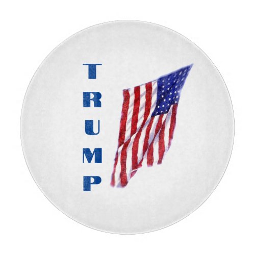 Donald Trump American Flag Pop Art  Cutting Board