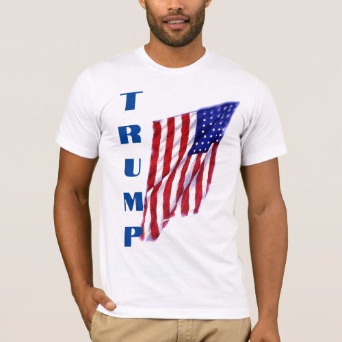 Donald Trump American Flag Pop Art  T_Shirt