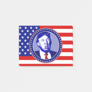 donald trump american flag post-it notes