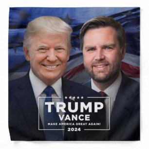 Donald Trump and JD Vance Bandana