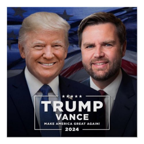 Donald Trump and JD Vance Poster