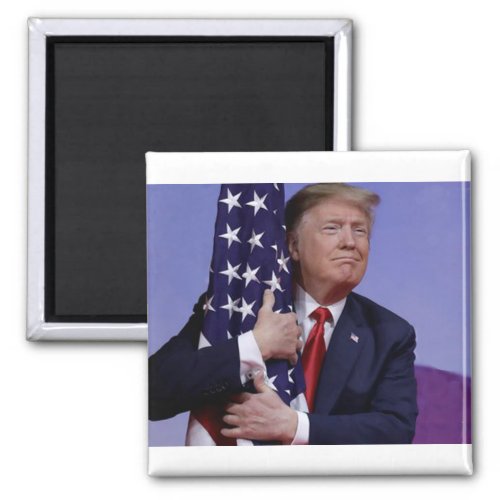 Donald Trump and the Flag Magnet