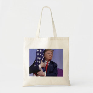 Donald Trump and the Flag Tote Bag