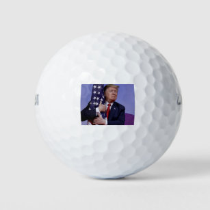 Donald Trump and the US Flag Golf Balls