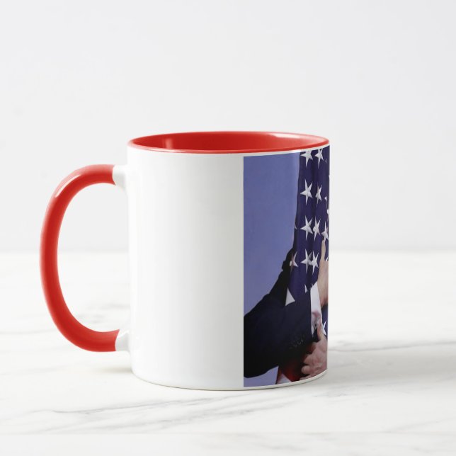 Donald Trump and the US Flag Mug (Left)