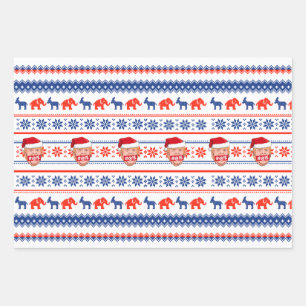 DONALD TRUMP Angry Christmas Wrapping Paper Sheets