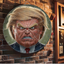 Donald Trump Angry Face  Dart Board