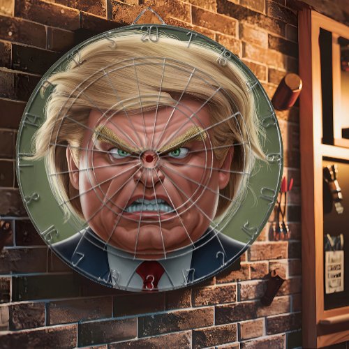 Donald Trump Angry Face  Dart Board