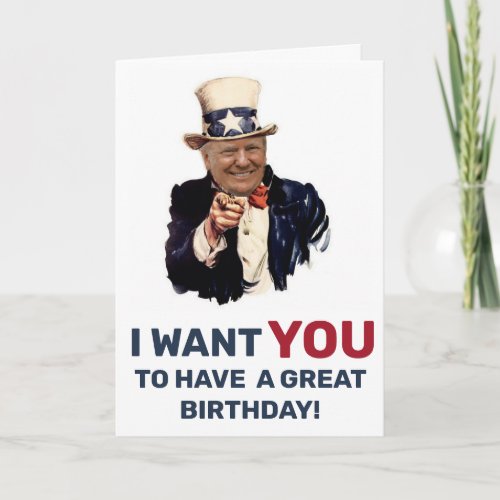 DONALD TRUMP ANNIVERSARY BIRTHDAY CARD