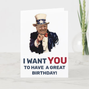 DONALD TRUMP ANNIVERSARY BIRTHDAY CARD