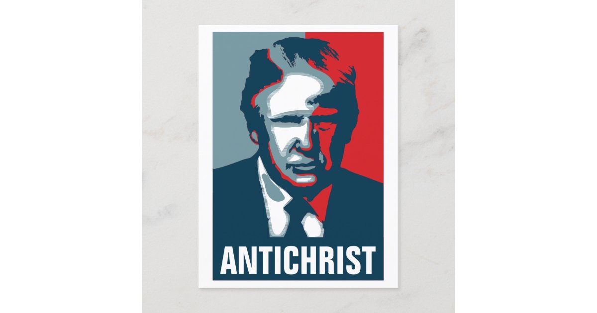 Donald Trump ANTICHRIST Postcard Zazzle(02)