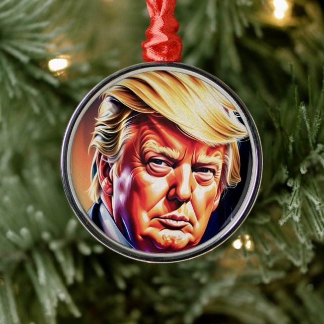 DONALD TRUMP ART CHRISTMAS Ornament (Tree)