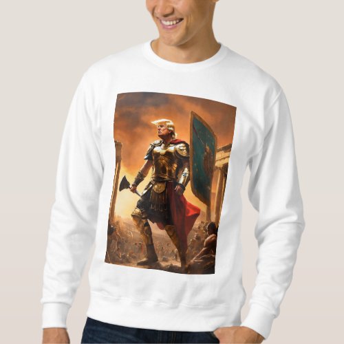 Donald trump as a gladiator  sweatshirt