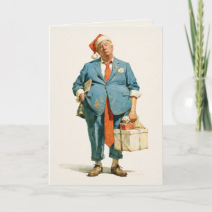 Donald Trump as Santa Claus – Christmas Satire Card