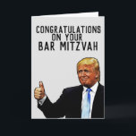 DONALD TRUMP BAR MITZVAH CARD<br><div class="desc">TRUMP CONGRATULATIONS GREETING CARD. TREMENDOUS NEWS!</div>