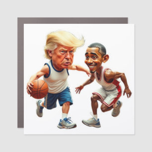 Donald Trump Barack Obama  Car Magnet