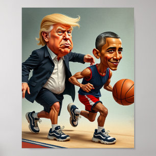 Donald Trump Barack Obama Poster