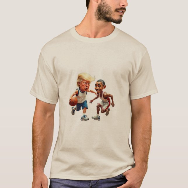 Donald Trump Barack Obama  T-Shirt (Front)