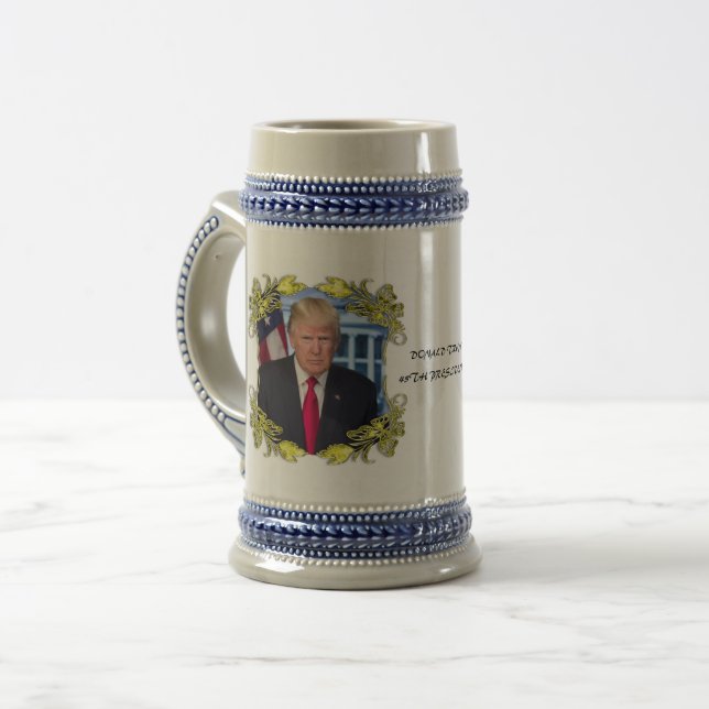 DONALD TRUMP BEER STEIN (Front Left)