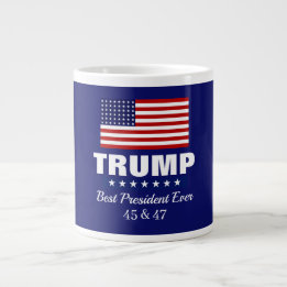 DONALD TRUMP BEST PRESIDENT EVER GIANT COFFEE MUG