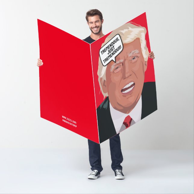 DONALD TRUMP BIG GET BIGGEST GREETING CARD (In Situ)