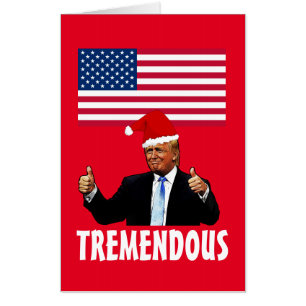 DONALD TRUMP BIG GIANT CHRISTMAS GIANT GREETING CARD