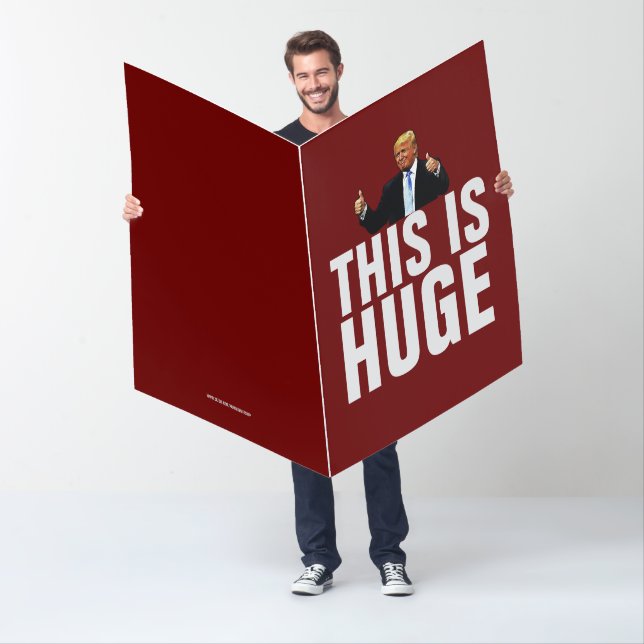DONALD TRUMP BIGGEST BIRTHDAY CARD HUGE! (In Situ)