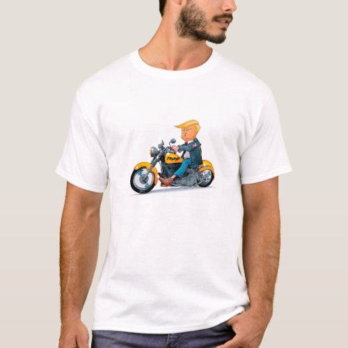 Donald Trump biker President  cheerful modern T_Shirt