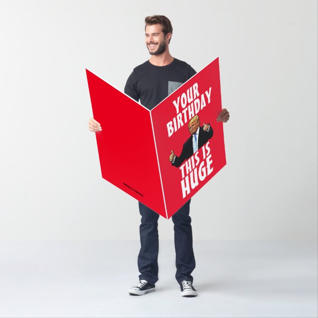 DONALD TRUMP BIRTHDAY biggest big GREETING CARD (In Situ)